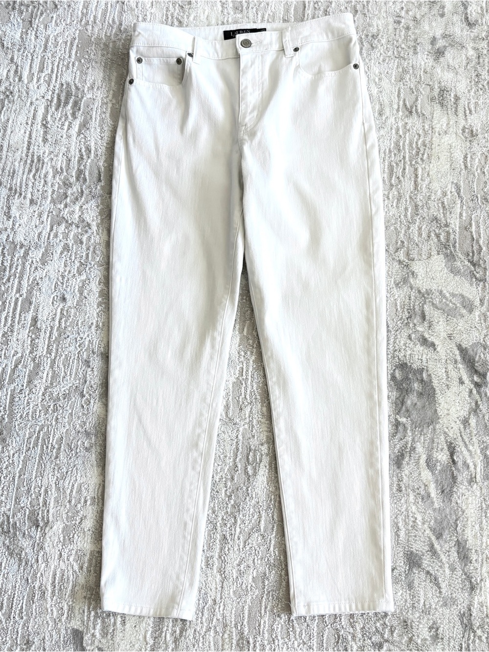 Lauren Ralph Lauren Women’s White Straight Leg Pants Sz 6